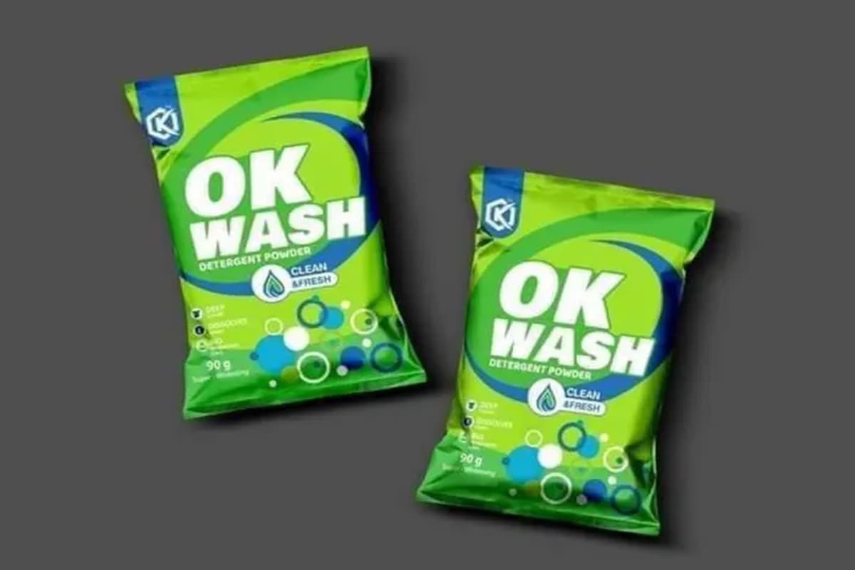  Ok Wash Detergent Powder; Deep Stain Grease Remover Fabric Damage Preventer 