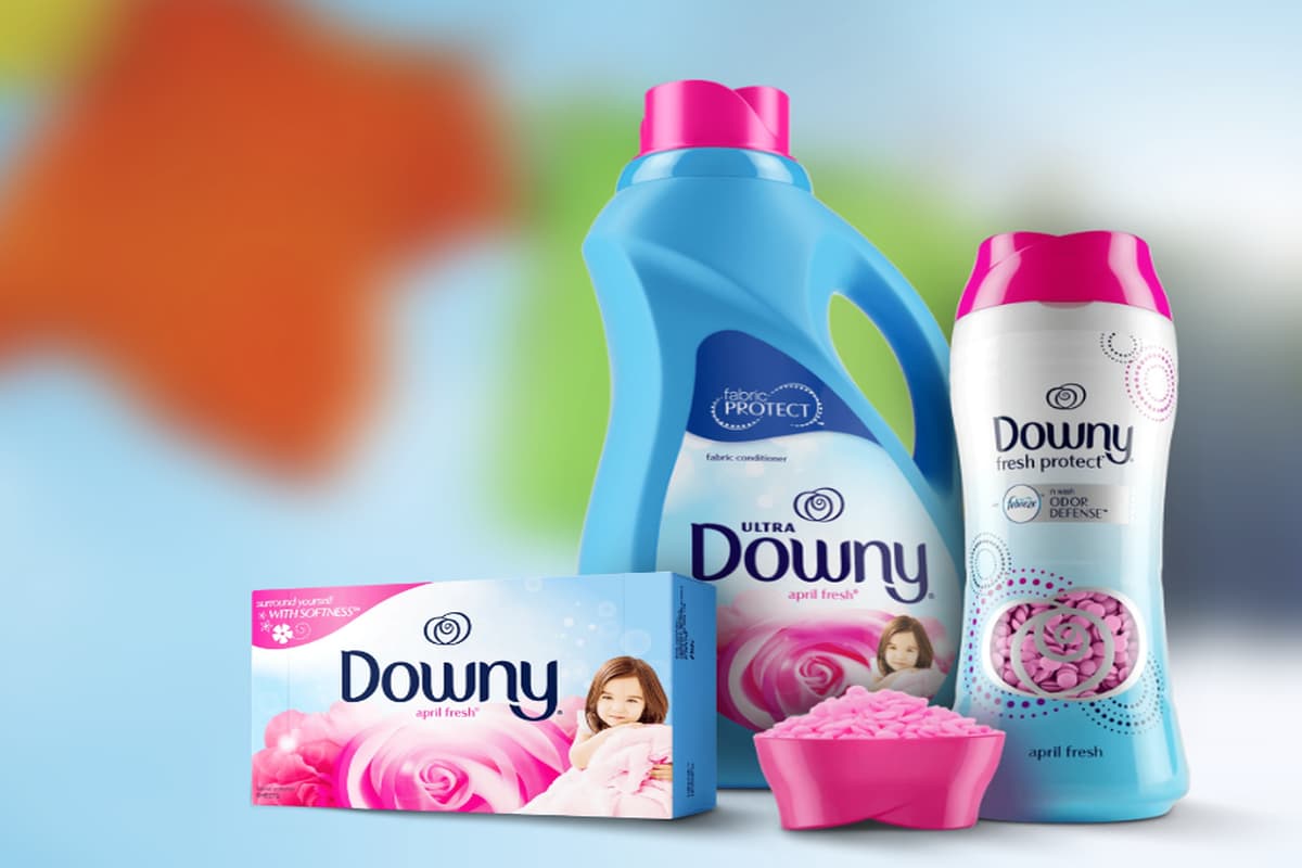  Downy Fabric Softener; Floral Aroma Prevent Wrinkles Keep Colors Bright (Minimize Fluff) 